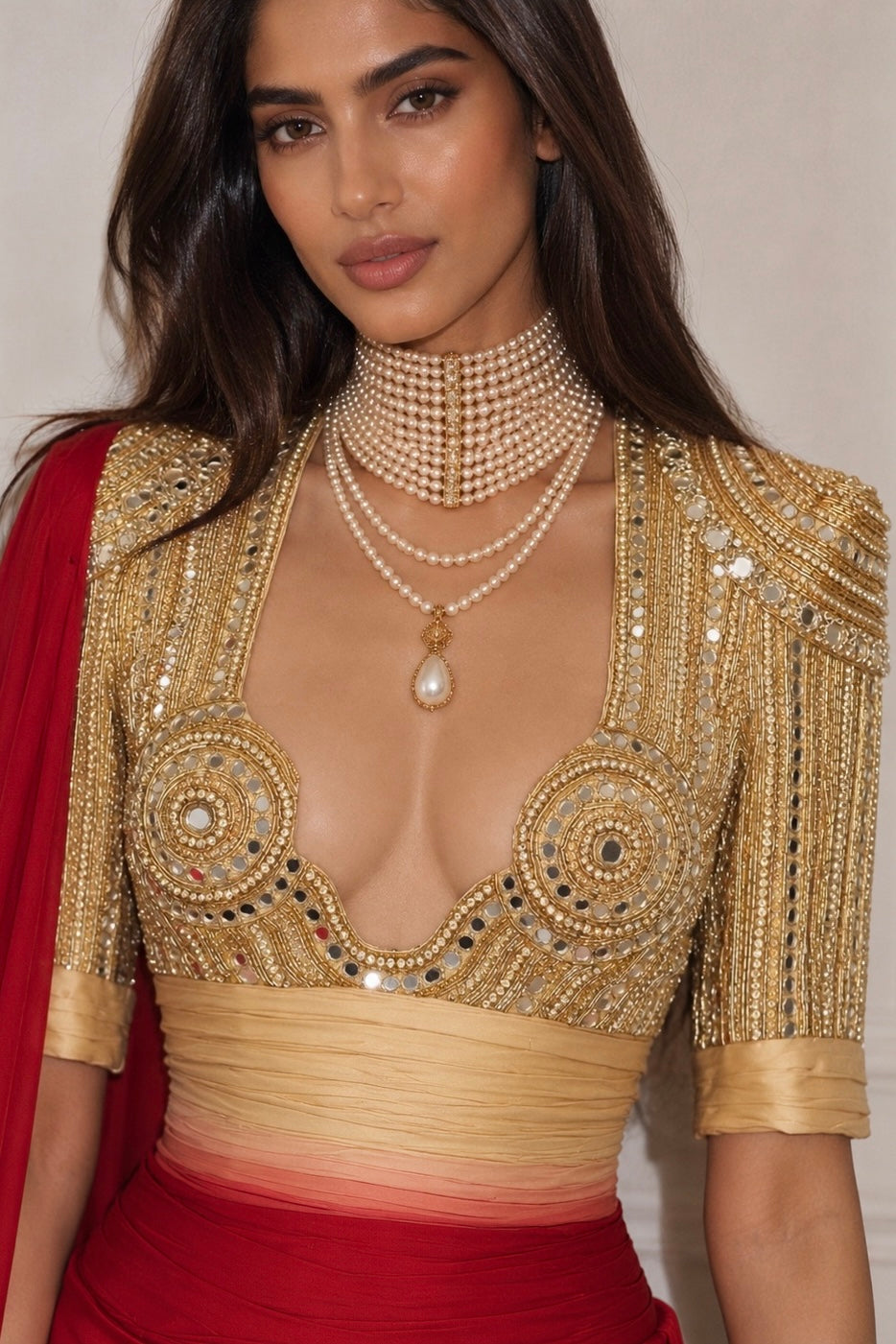 Golden Hour Pre-Stitched Saree