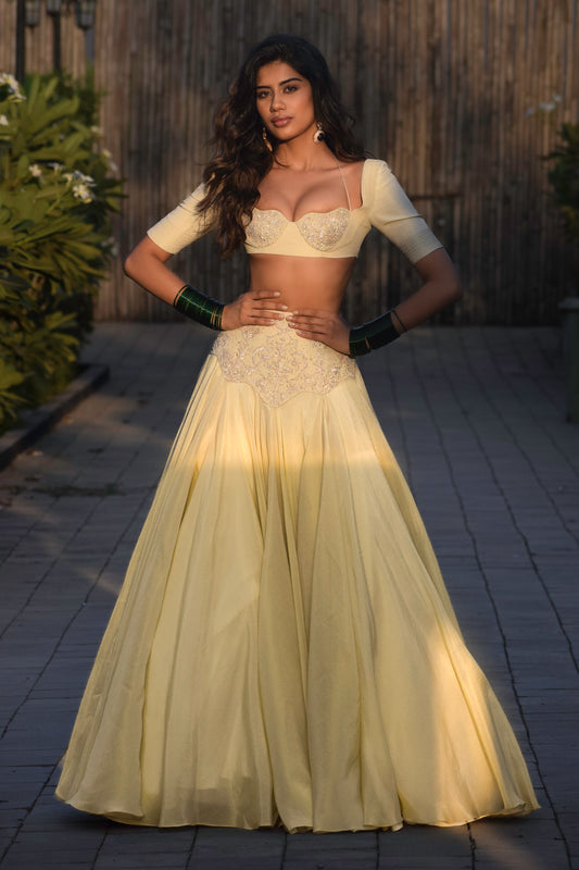 Jaipuria Tissue Silk Lehenga